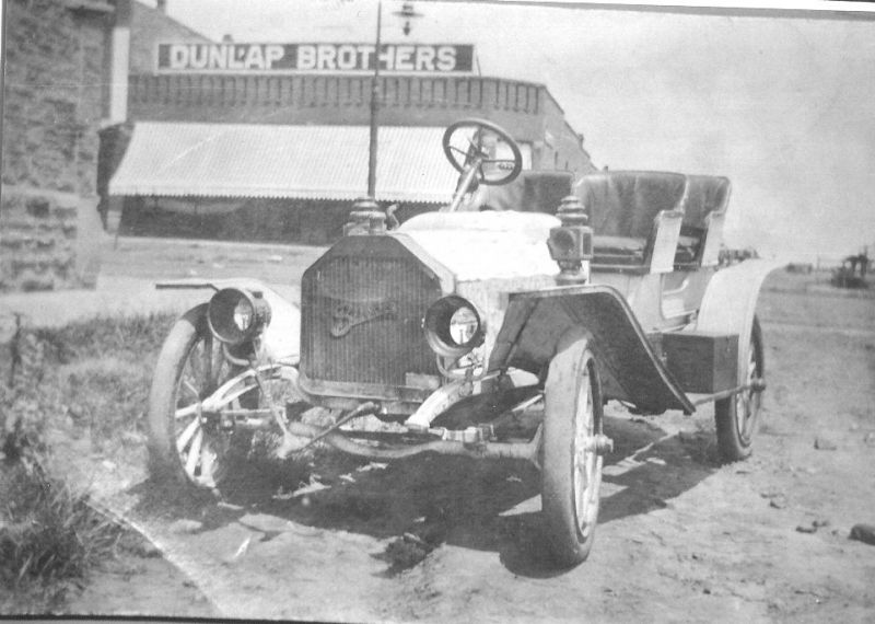 old car in black and white photo